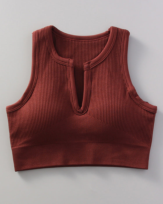 Yoga Sports With Bra Tank Top