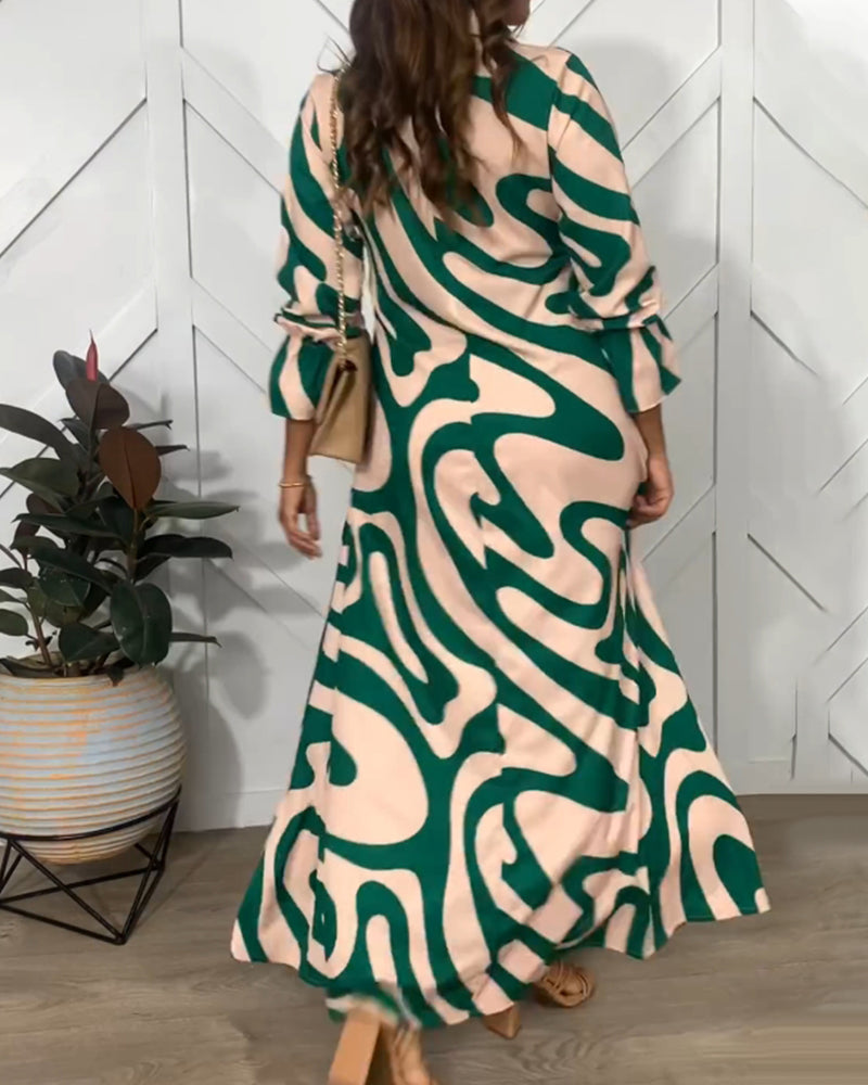 Elegant loose long sleeve dress