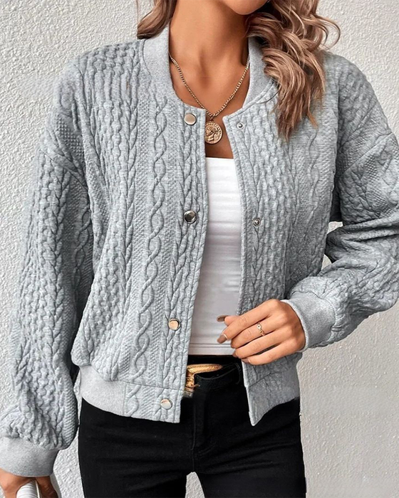 Solid color button down cardigan
