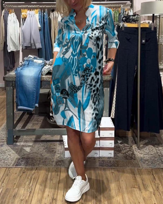 Women's daily casual color dress