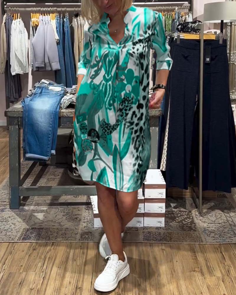 Women's daily casual color dress