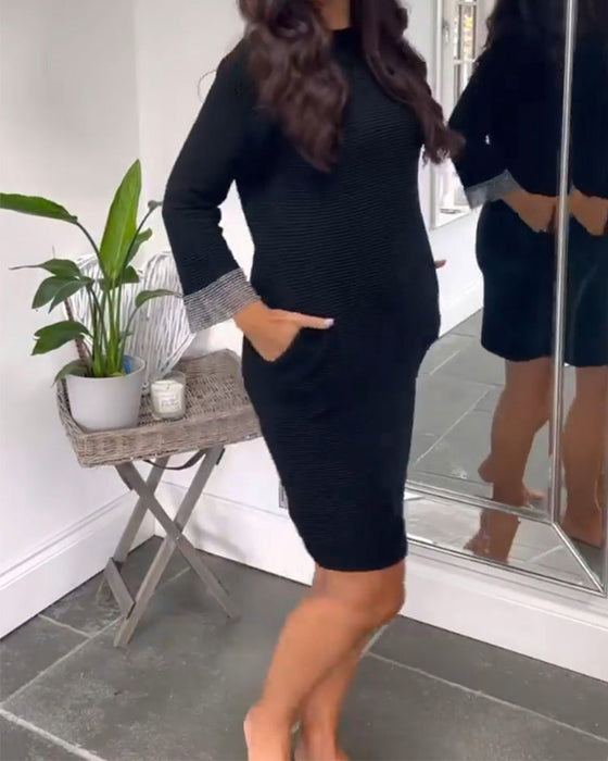 Elegant round neck dress