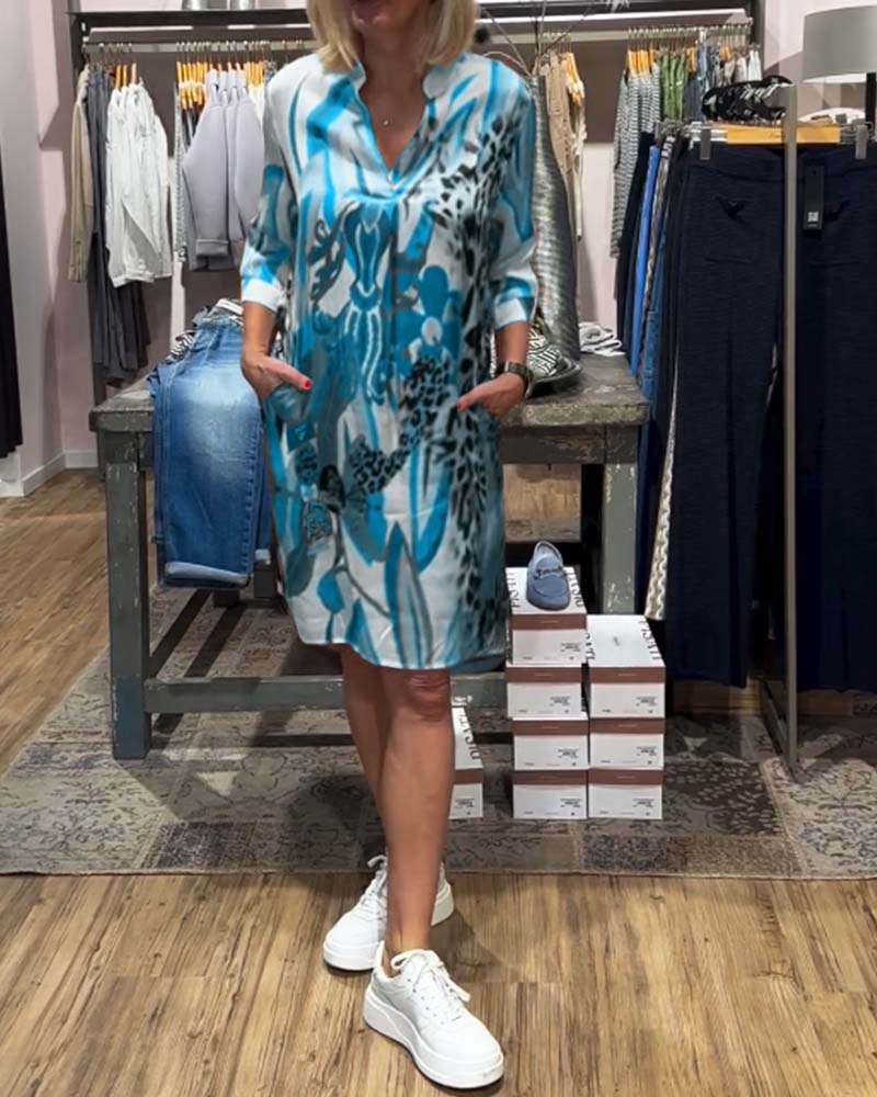 Women's daily casual color dress