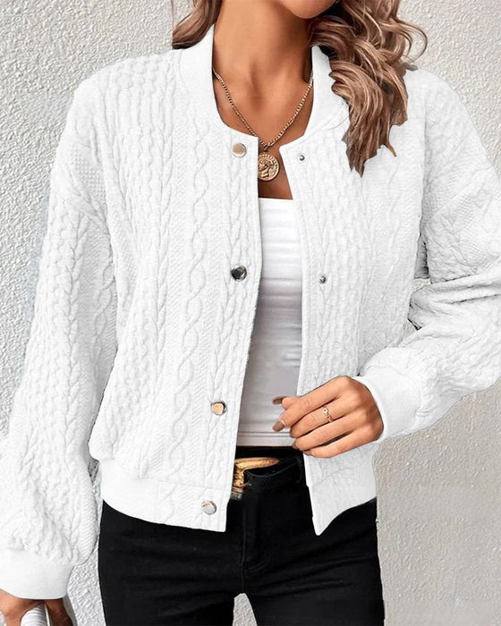 Solid color button down cardigan