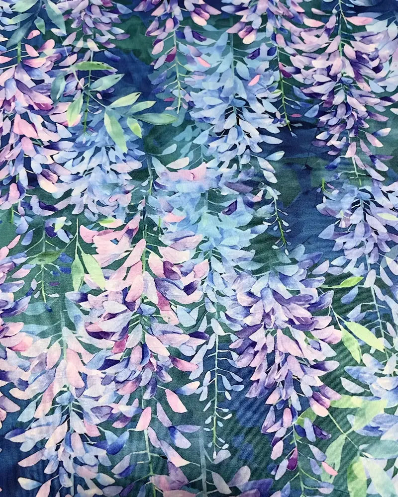 Short-sleeved botanical print Blouses