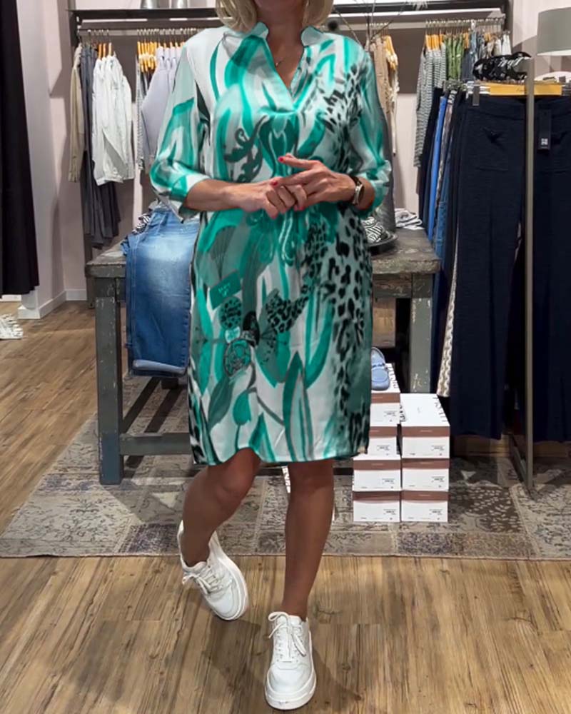 Women's daily casual color dress