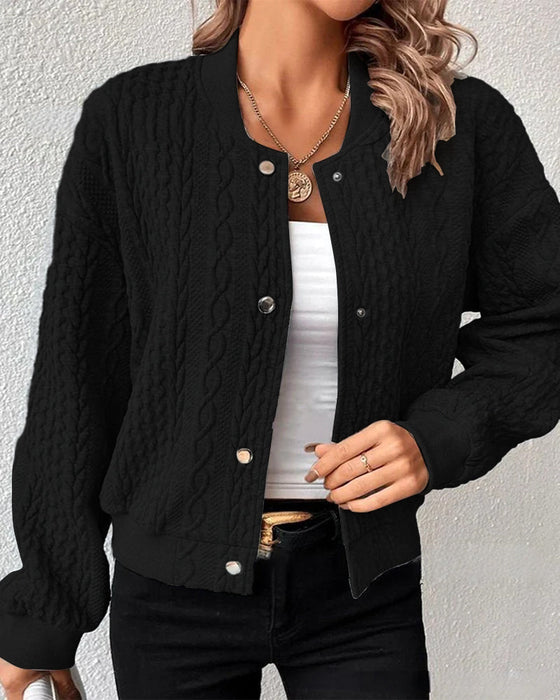 Solid color button down cardigan