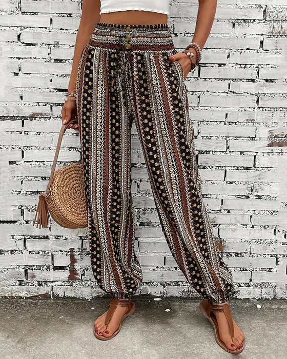 Ethnic casual printed pants