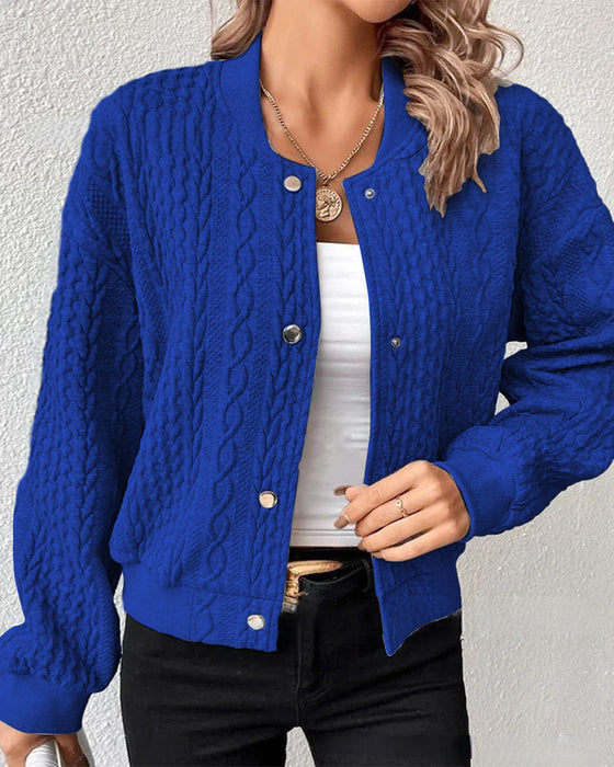 Solid color button down cardigan