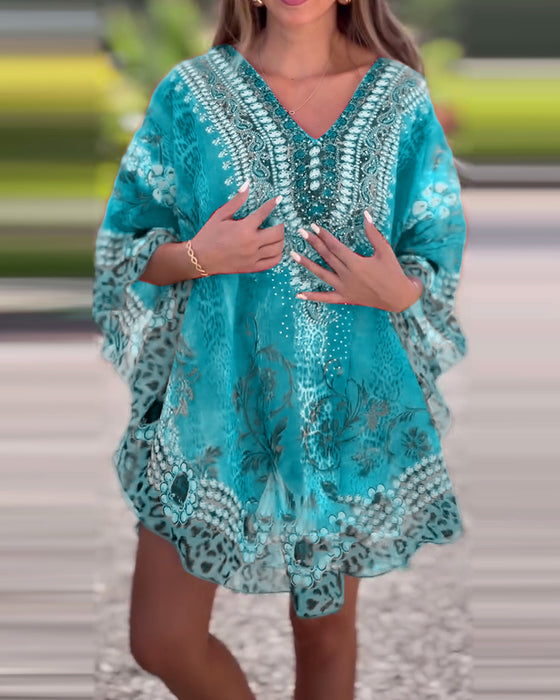Ethnic Print Blouse