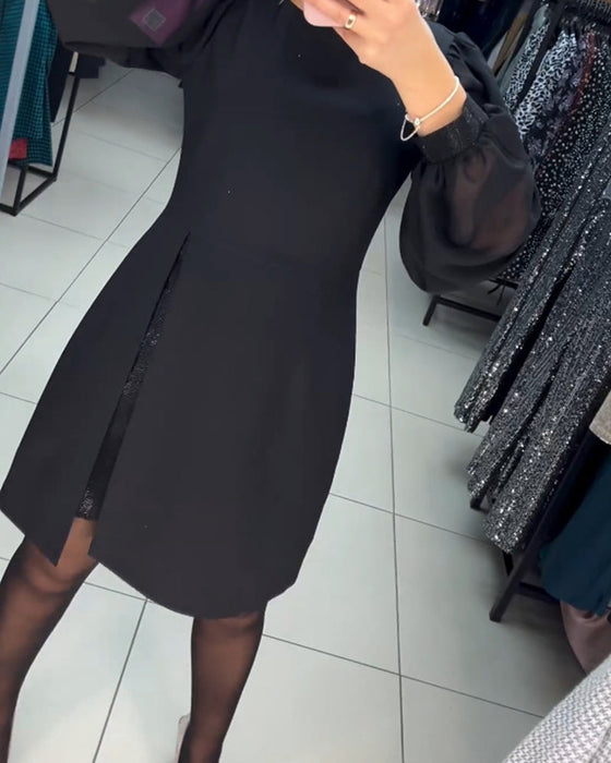 Elegant solid color dress