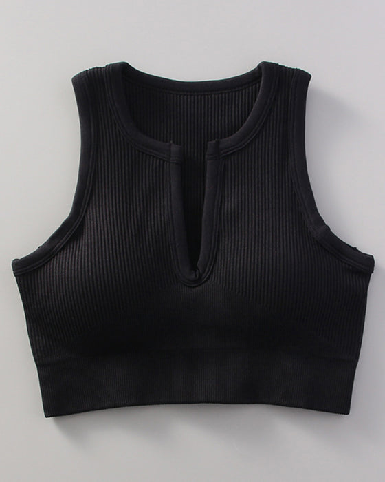 Yoga Sports With Bra Tank Top
