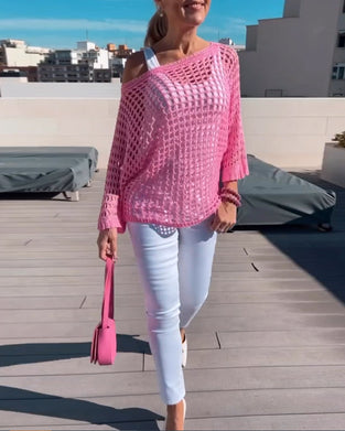 Solid color cutout tops