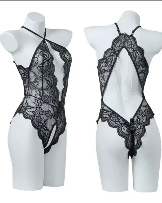 Lace Backless One-Piece Lingerie