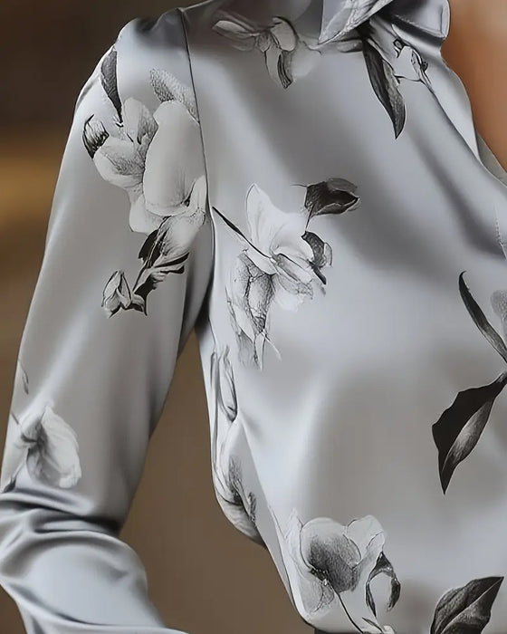Retro Style Floral Print Shirt