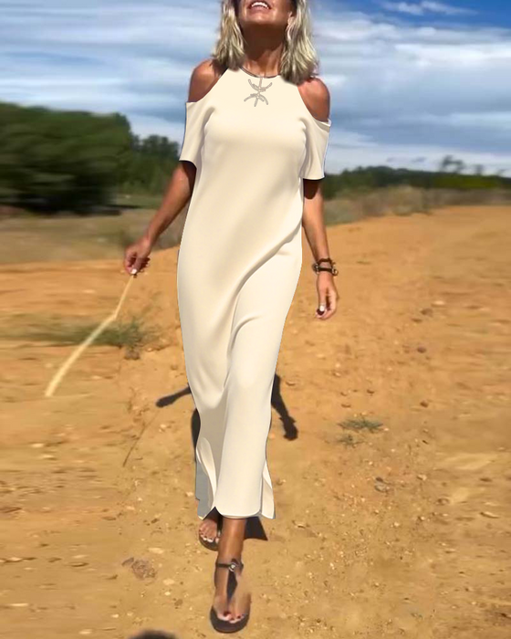 Fashion Casual Off-Shoulder Slim Dress