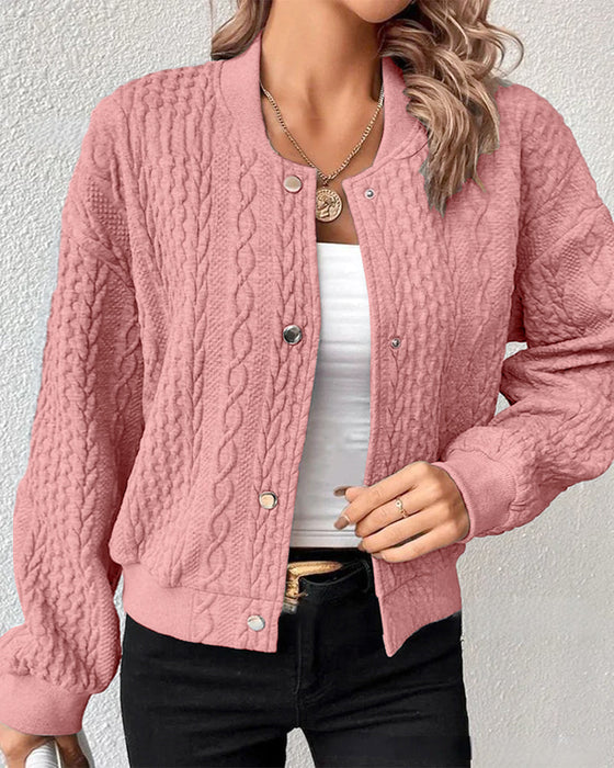 Solid color button down cardigan