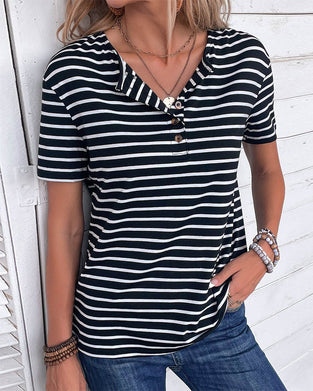 Short Sleeve Striped T-Shirt