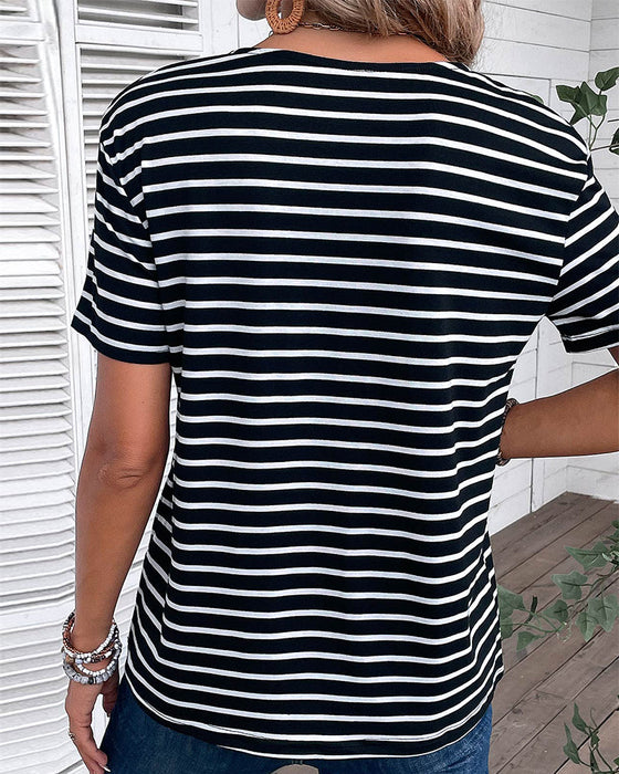 Short Sleeve Striped T-Shirt