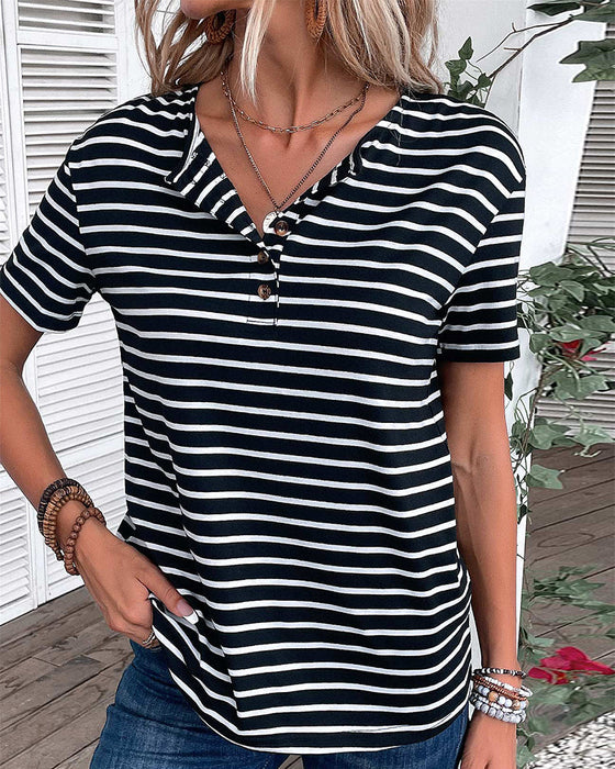 Short Sleeve Striped T-Shirt