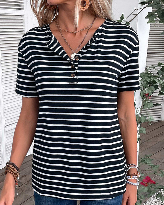 Short Sleeve Striped T-Shirt