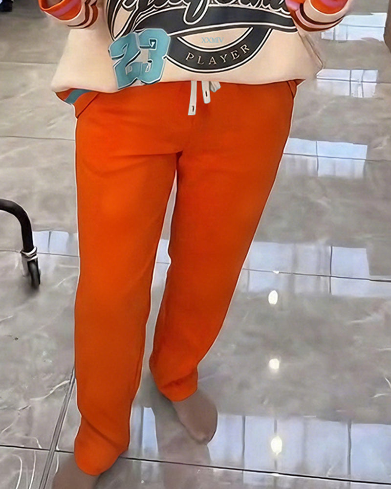 Comfortable Color Block Sport Set