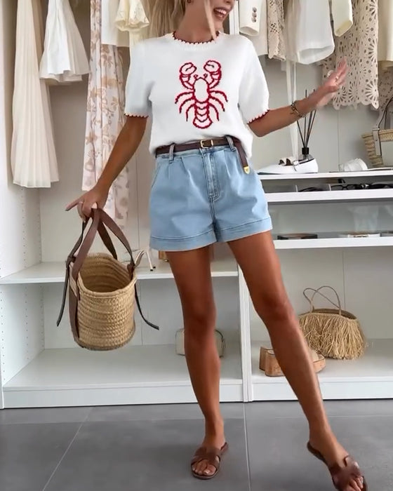 Street Style Printed Sweater