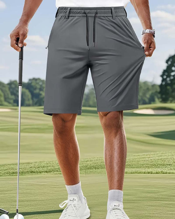 Elastic Waist Drawstring Men's Shorts