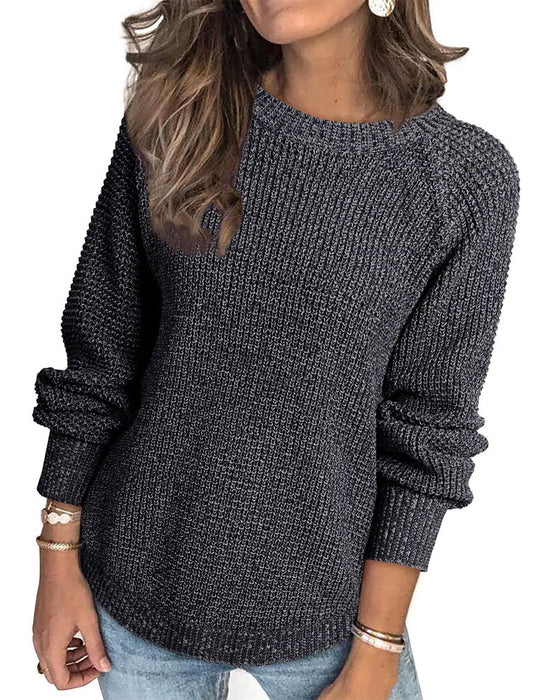 Long-Sleeved Crew-Neck Pullover