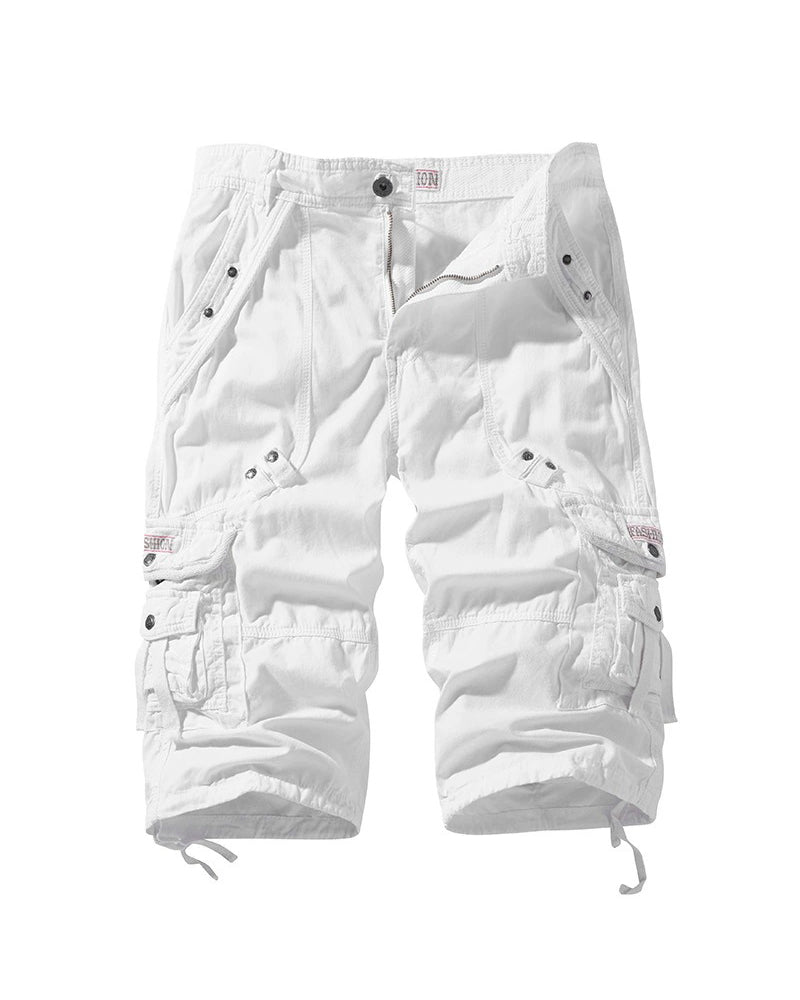 Multi-Pocket Casual Cargo Five-Minute Shorts