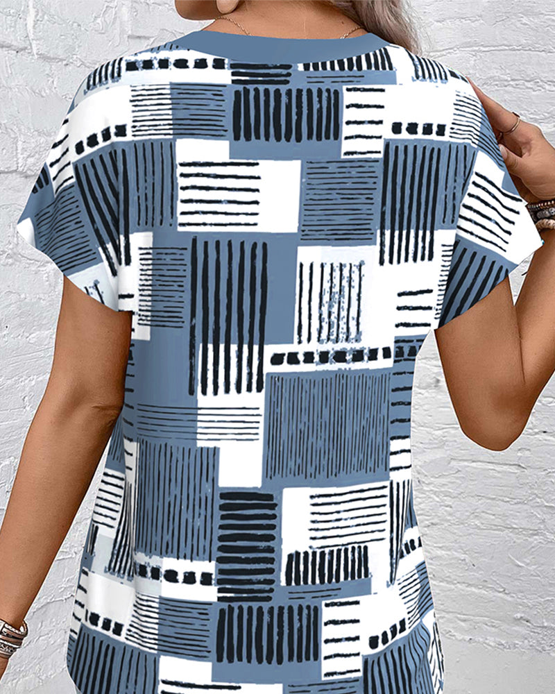 Irregular Printed Top