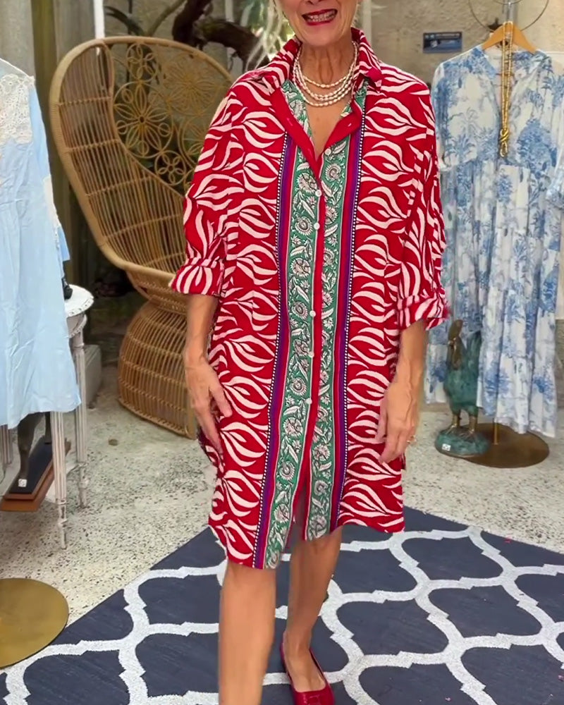 Bohemian Shirt Dress