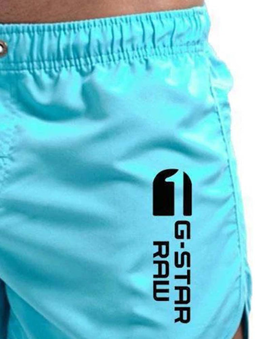 Elastic Waist Drawstring Quick-Dry Sports Shorts
