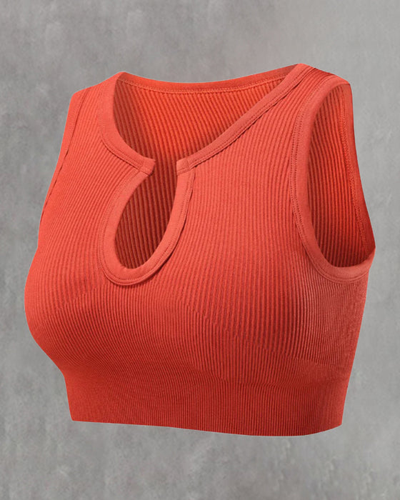 Yoga Sports With Bra Tank Top