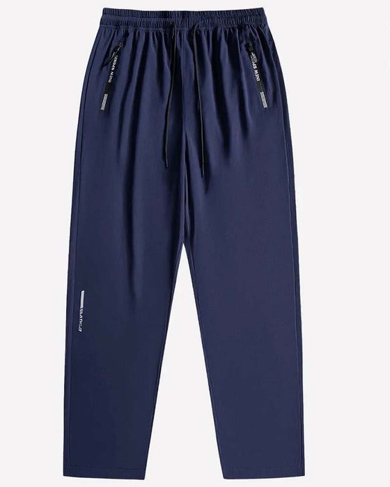Elastic Waist Letter Print Athletic Pants