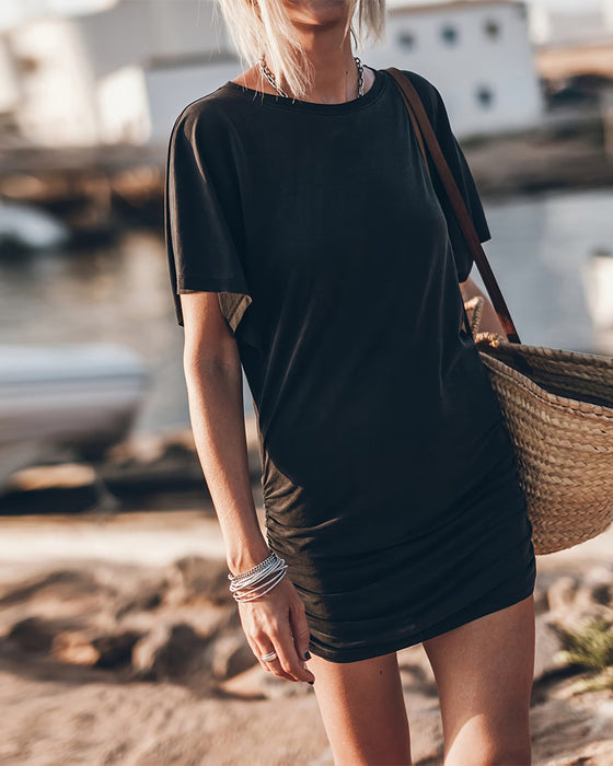 Shirred Waist Bodycon Dress