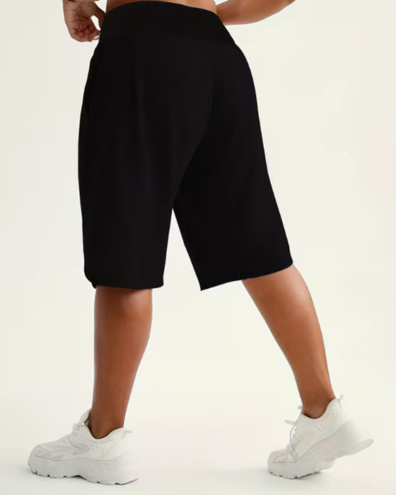 High-Waisted Wide-Leg Shorts