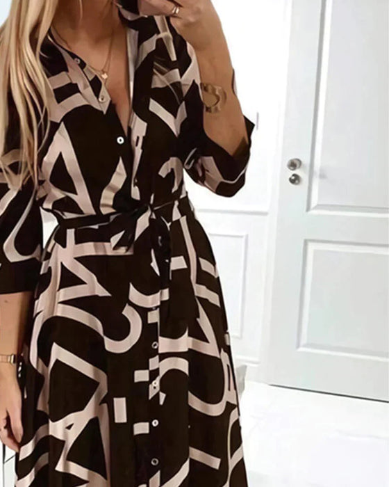 Zipped Dress with Tie