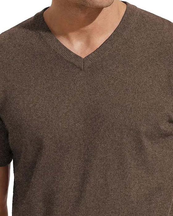 Mini V-Neck Casual Solid Pullover