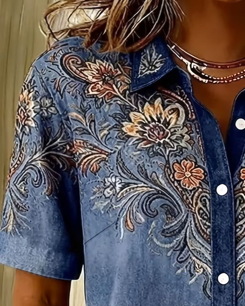 Classic Collared Printed Shirt