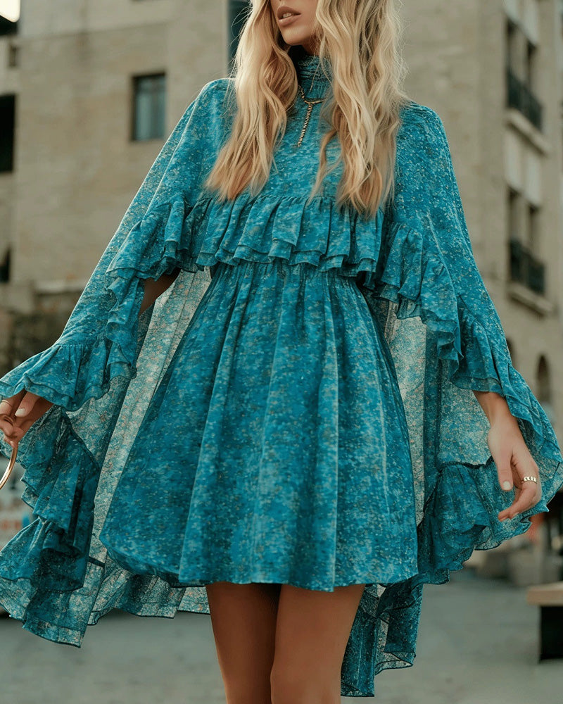 Elegant Chiffon Camisole Dress Two-Piece Set