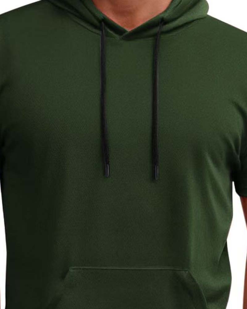 Hooded Quick Dry Short Sleeve T-Shirt