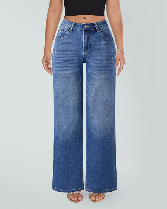 High Waist Wide Legs Jeans