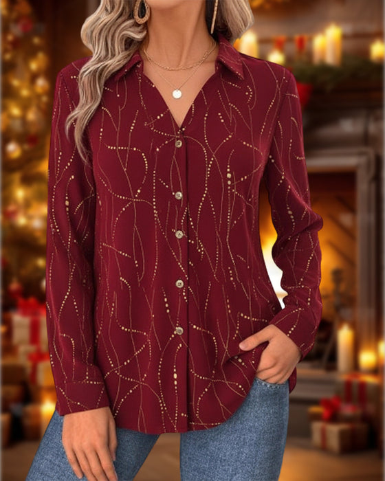 Stitch-Dot Loose Top