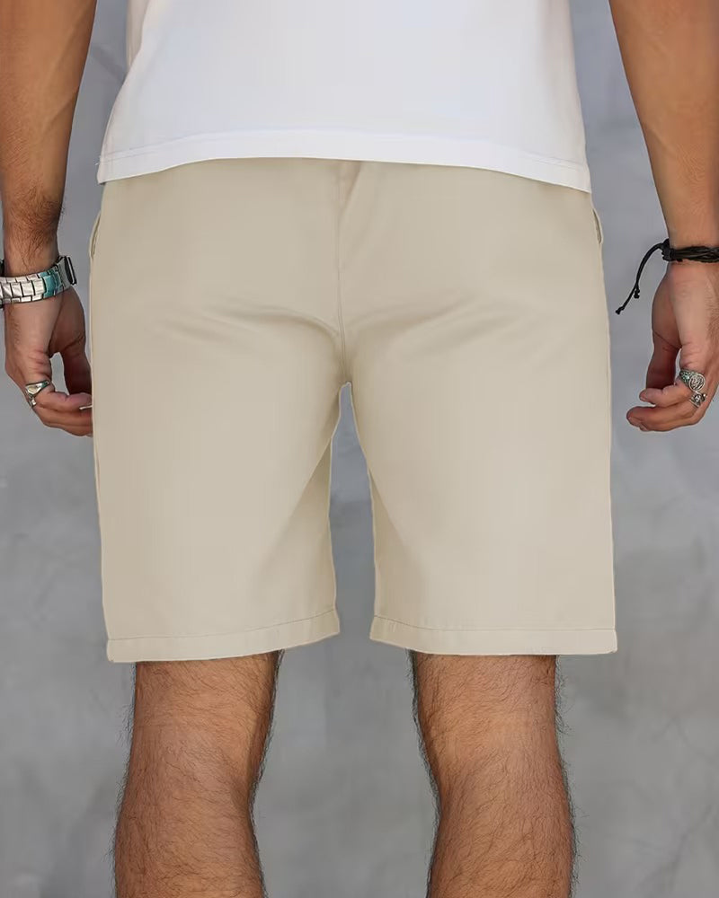 Leather Label Casual Shorts