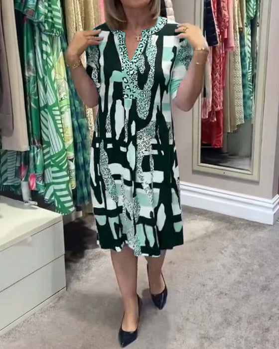 Women's leopard print midi dress