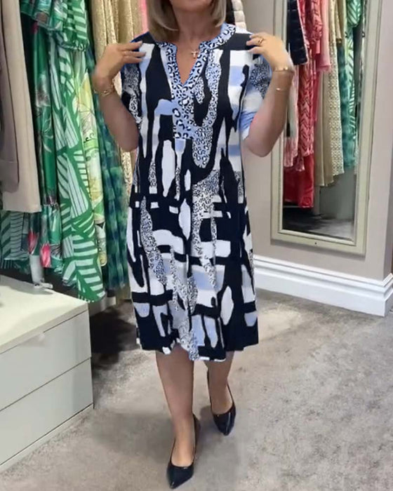 Women's leopard print midi dress