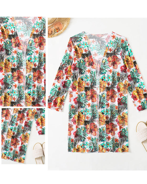 Floral Print Bikinis and Cover Up