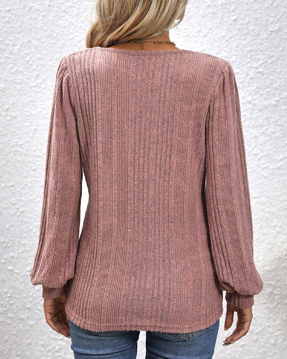 Square top with lantern sleeves