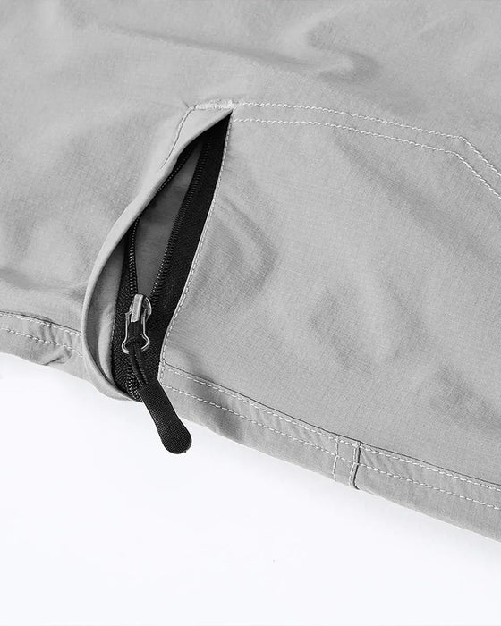 Elastic Waist Pocket Men's Athletic Shorts